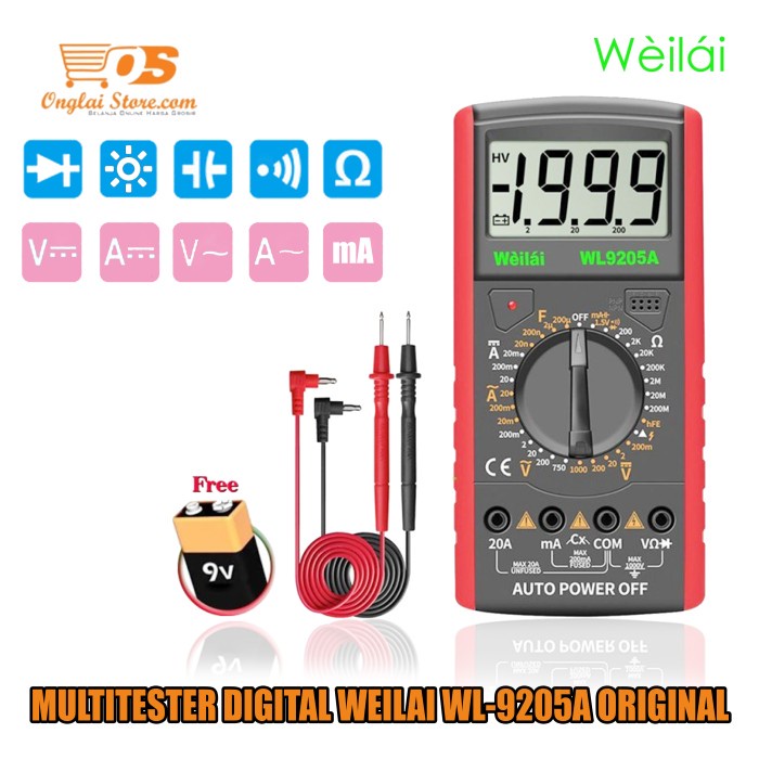 Jual MULTITESTER DIGITAL ZT102 AVOMETER ZOTEK ZT 102 MULTIMETER ZT-102 ...