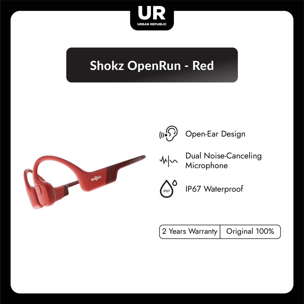 Jual Shokz OpenRun Red Shopee Indonesia