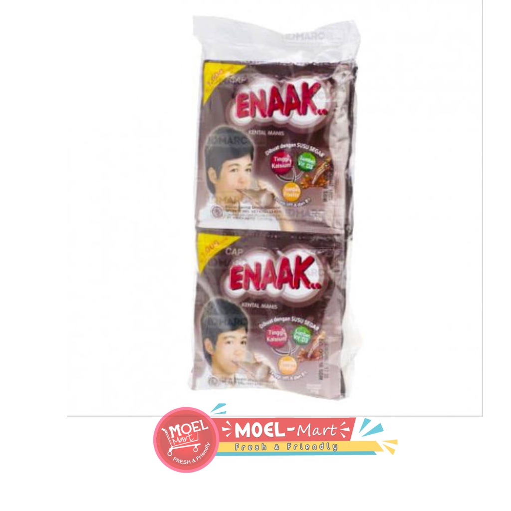 Jual ENAAK Susu Kental Manis Coklat 6 Sachet x 37gr Shopee Indonesia