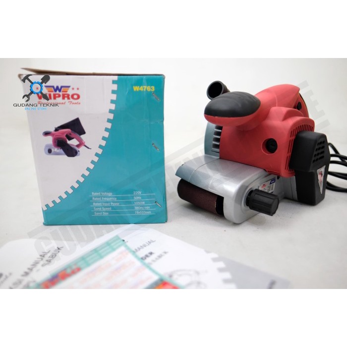 Jual Mesin Amplas Belt Sander Listrik W4763 WIPRO / Electric Belt ...