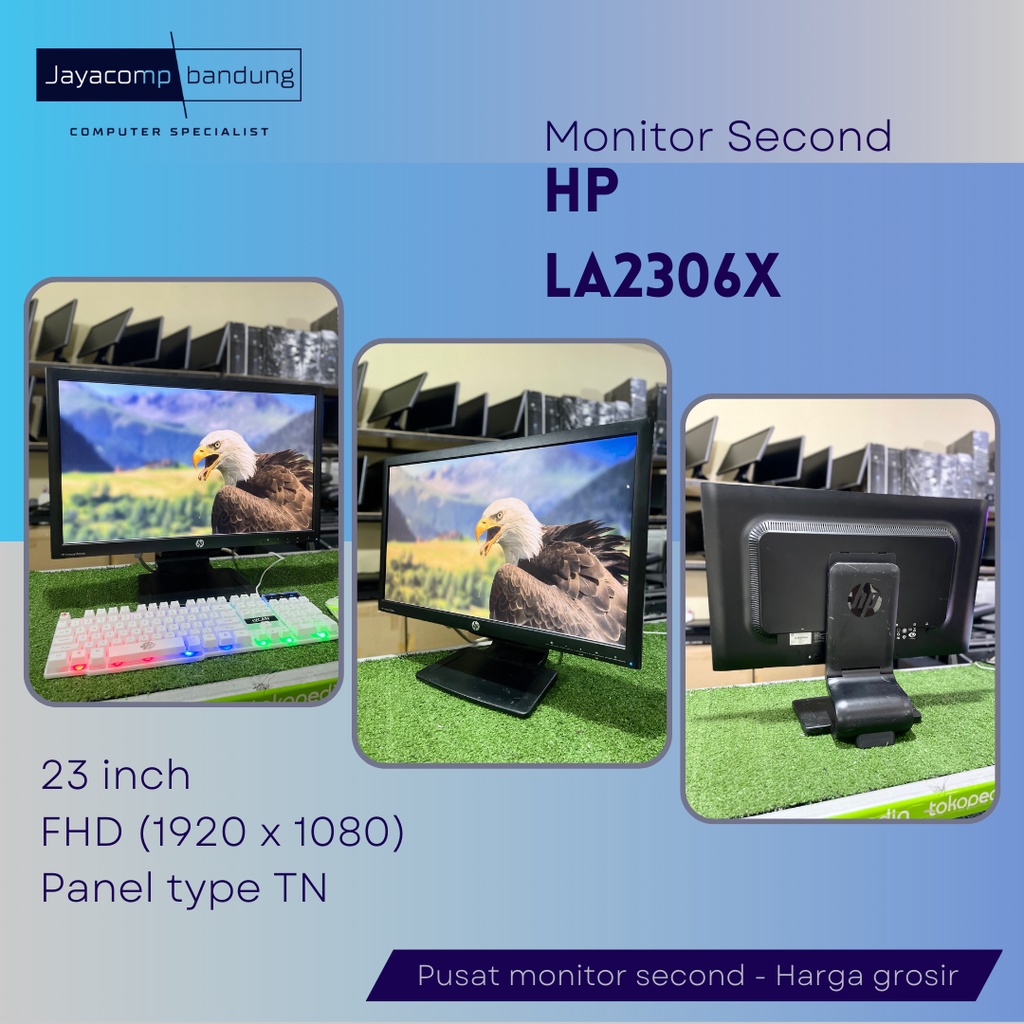 Jual Monitor LED 23 inch HP LA2306x - FHD (Second Mulus) | Shopee Indonesia