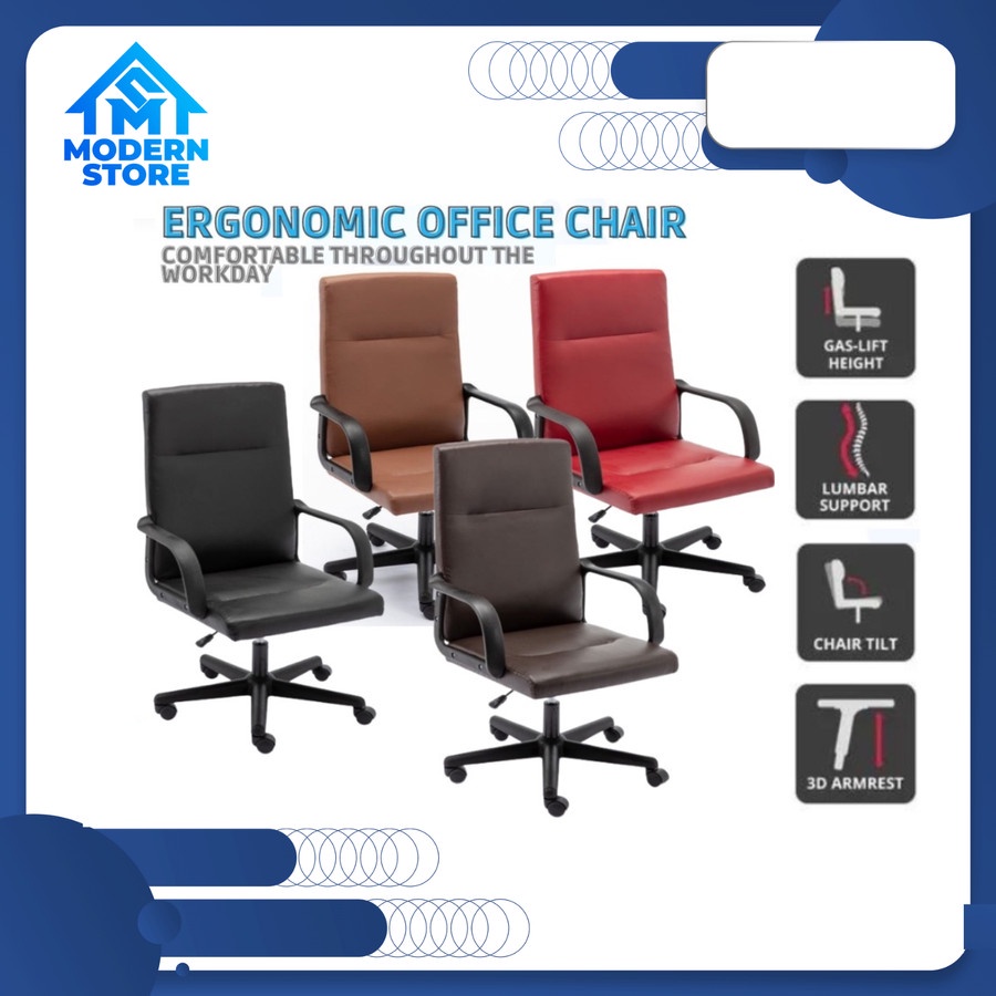 Jual KC-0027 Ergonomic Office Chair Kursi Kantor / Bangku Kerja ...