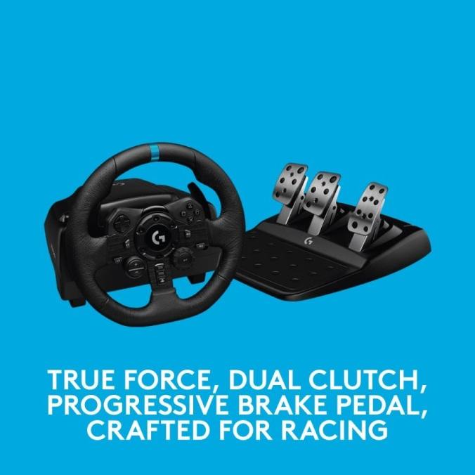 Jual Logitech G923 True Force Steering Wheel And Pedals For Pc Ps4 And