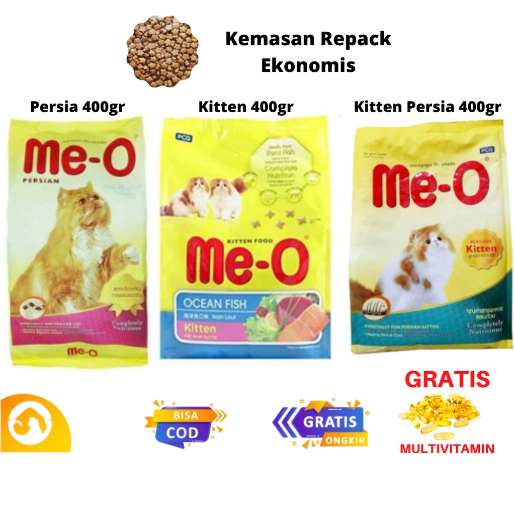 Jual Me O Meo Persian Kitten Kitten Persia Cat Food Makanan Kucing Persia Gr Repack Free