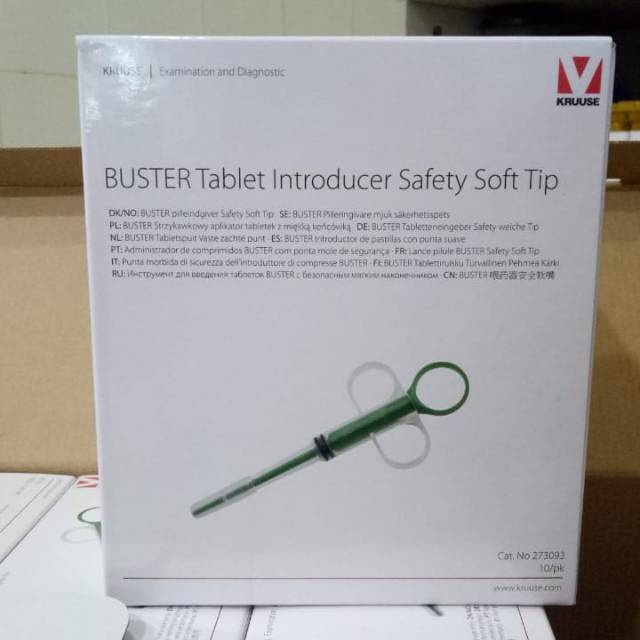 Jual BUSTER Tablet Introducer Safety Soft Tip Kruuse / Pelontar Obat ...