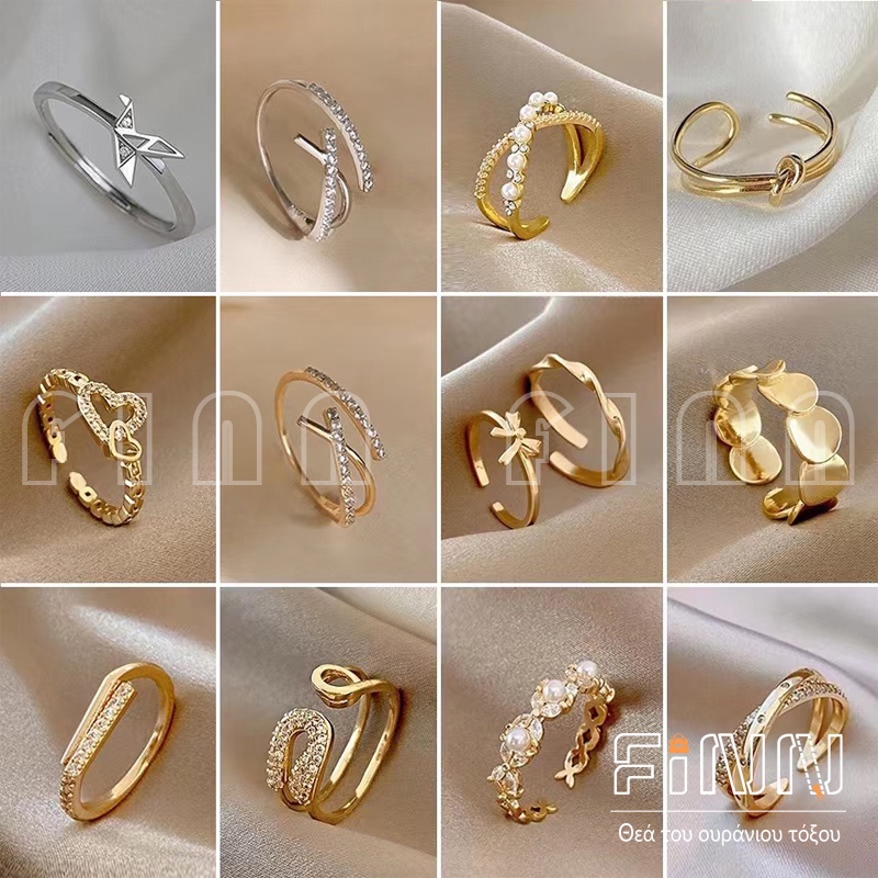 Jual Cincin Terbuka Titanium Cincin Wanita Bahan Titanium Steel Hias