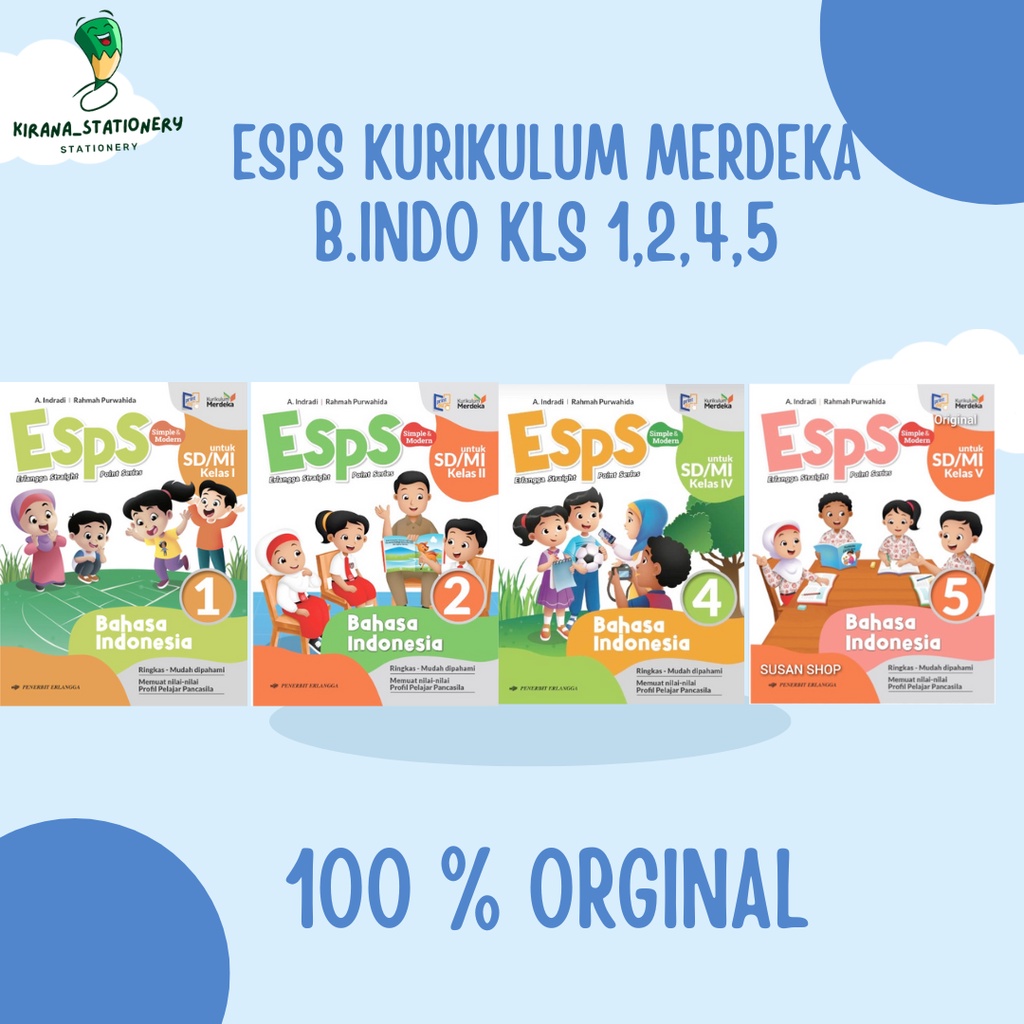 Jual BUKU ESPS BAHASA INDONESIA KELAS 1 KELAS 2 KELAS 4 KELAS 5 ...
