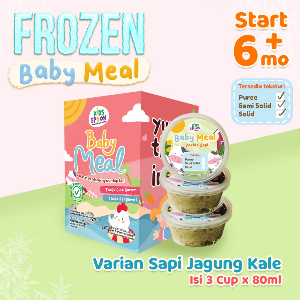 Jual Kids Spoon Bubur Mpasi Varian Sapi (Frozen) | Shopee Indonesia