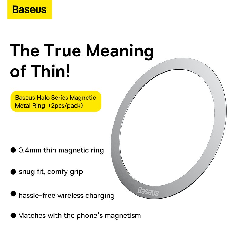 Jual BASEUS Halo Magnetic Ring Metal Stiker Cincin Magsafe Iphone 12 13 ...