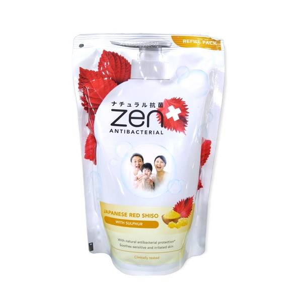 Jual ZEN BODY WASH SHISO & SULPHUR POUCH 400 ML Shopee Indonesia