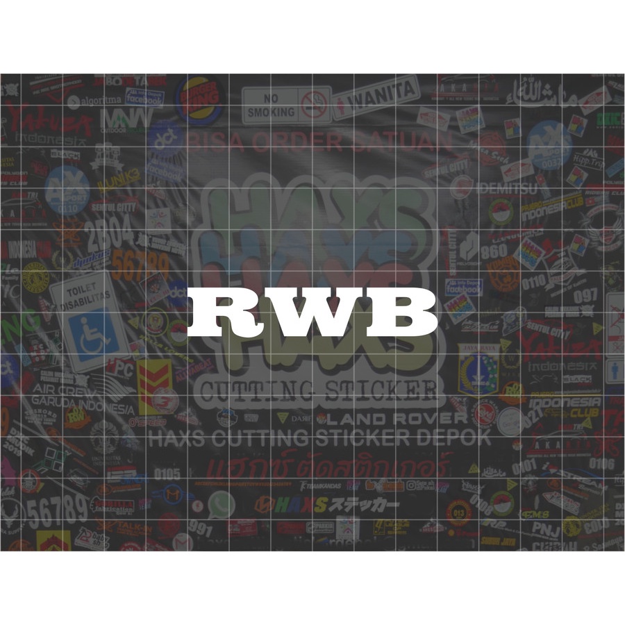 Jual Cutting Sticker RWB Ukuran 6 Cm Untuk Motor Mobil | Shopee Indonesia