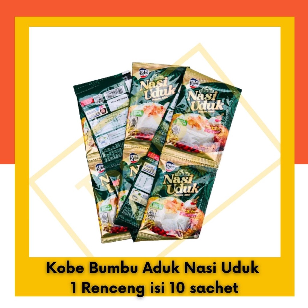 Jual Kobe Bumbu Aduk Nasi Uduk 1 Renceng Isi 10 Sachet Shopee Indonesia 