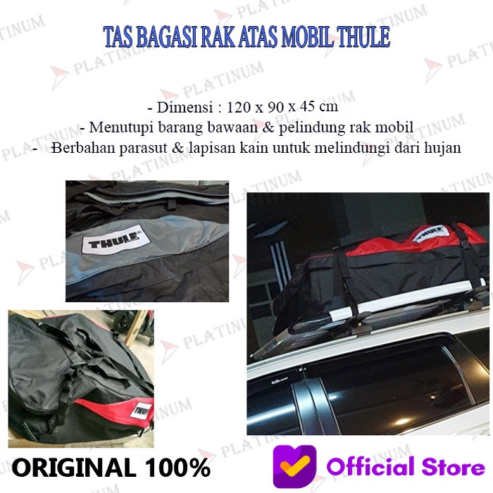 Jual Roof Rack Bag Tas Bagasi Rak Atas Mobil Thule Shopee Indonesia