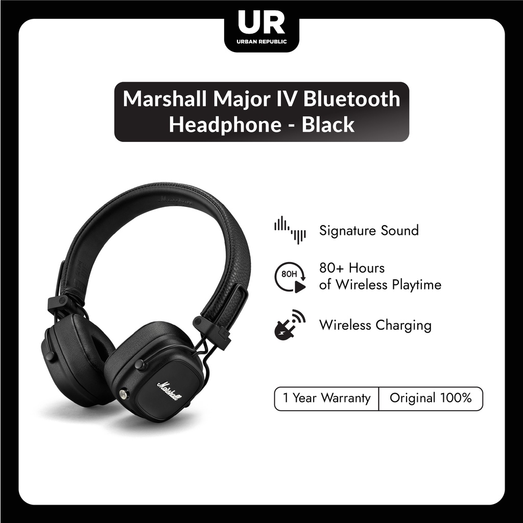 Marshall MAJOR Ⅳ ブラック - ヘッドフォン