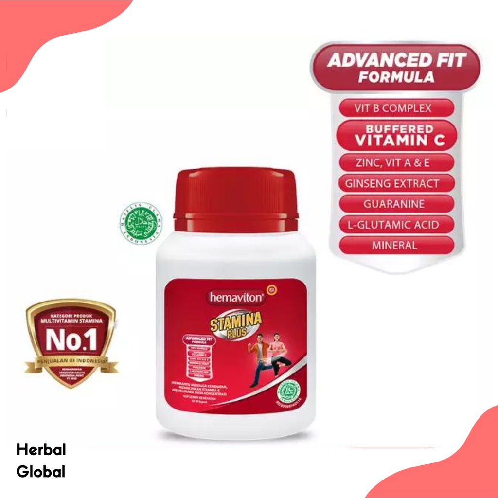 Jual Multivitamin Stamina Plus Botol Isi 30 Kapsul | Shopee Indonesia