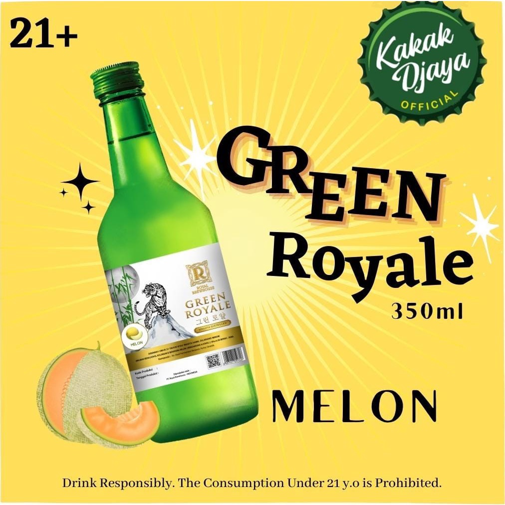 Jual Royale Brewhouse Melon Green Royale soju 350ml royal melon soju