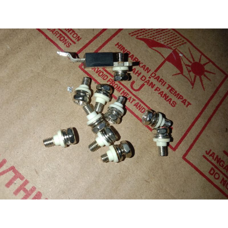 Jual 10 BIJI BAUT+KANCING ISOLATOR TRANSISTOR | Shopee Indonesia