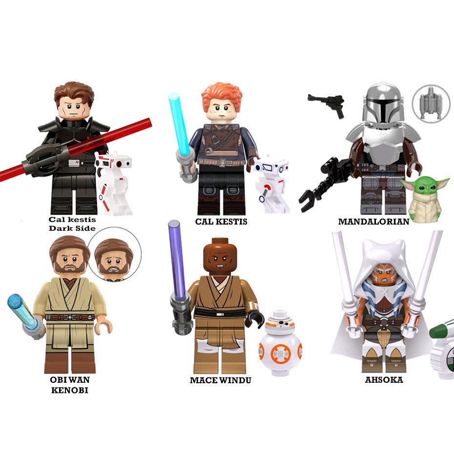 Jual Star Wars Cal Kestis Ahsoka Mandalorian Minifigure Shopee Indonesia
