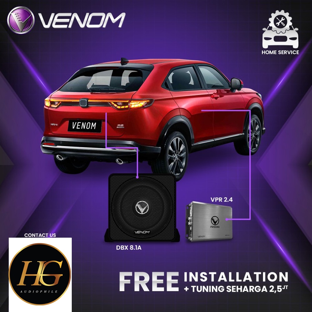 Jual Venom Express Honda HRV 2022 Paket Audio Mobil Gratis Pasang ...