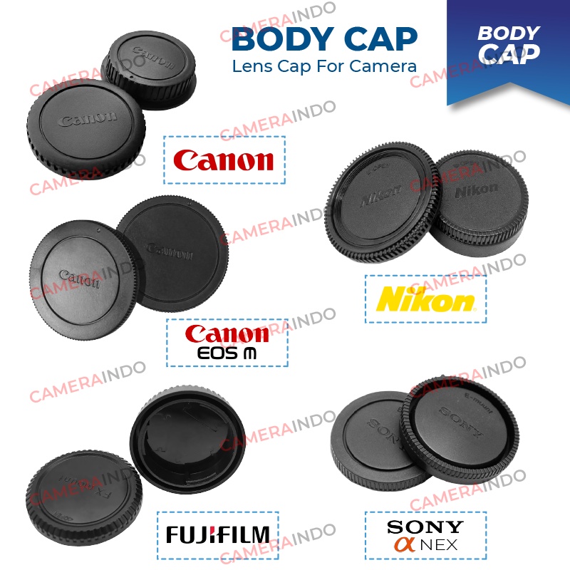 Jual Body cap & Rear Cap tutup body kamera dan lensa mirrorless ...