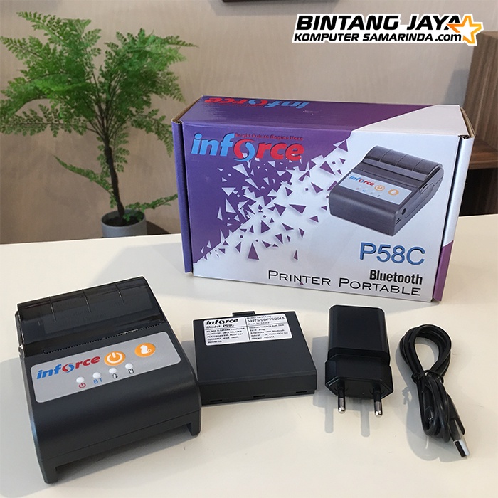 Jual Printer Thermal Portable Inforce P58C Bluetooth 58mm | Shopee ...