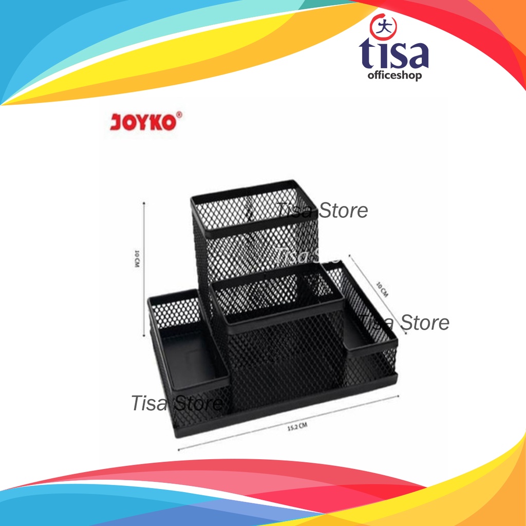 Jual Desk Set Pen Holder Tempat Alat Tulis Jaring Joyko Ds 19