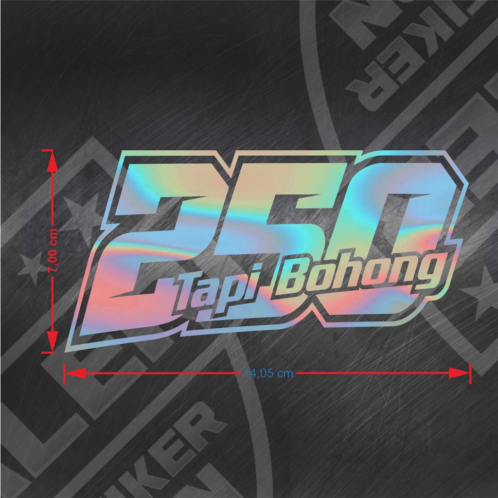 Jual STIKER NOMOR 155 TAPI BOHONG STICKER 125 TAPI BOHONG STICKER 155 ...