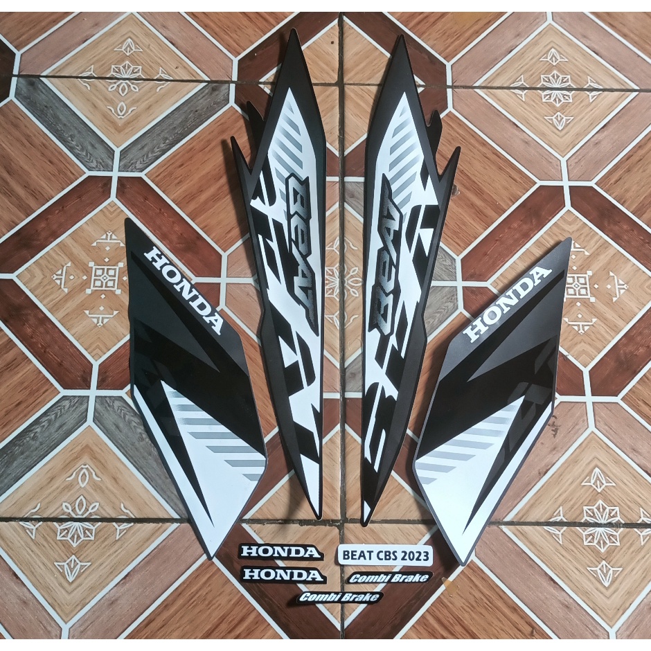 Jual sticker striping motor beat cbs 2023 hitam-putih | Shopee Indonesia