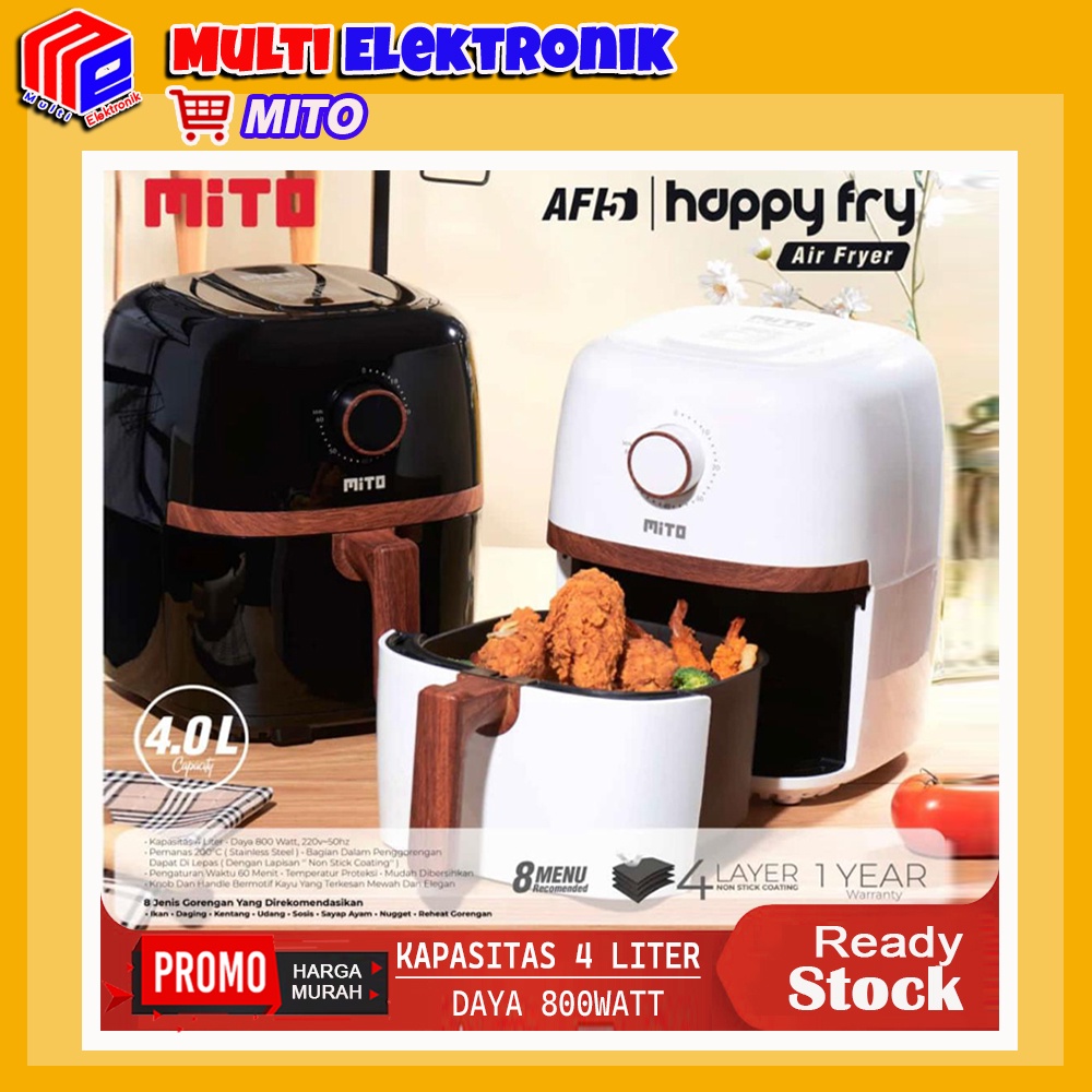 Jual Air Fryer Mito AF5 / AF 5 / AF-5 Happy Fry Mito Wood Series ...