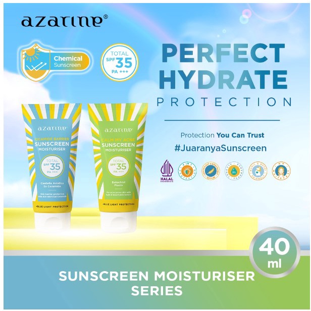 Jual [BPOM] Azarine Sunscreen SPF35 PA+++ 40mL 100%ORI Calm My Acne ...