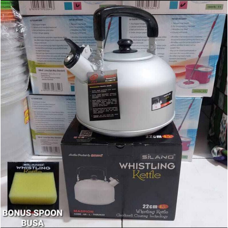 Jual Teko Bunyi Maspion 45 Liter 22cm Ceret Air Teko Siul Whistling Kettle Rebus Air 6745