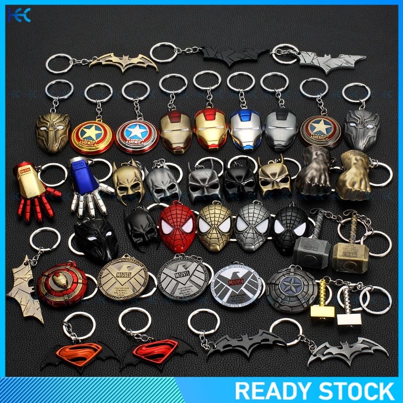 Jual GANTUNGAN KUNCI KEYCHAIN MARVEL SUPERHERO SPIDERMAN IRON MAN THOR ...