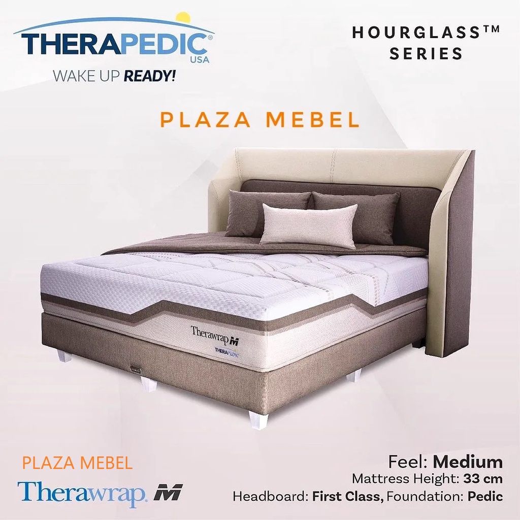 Jual Set Kasur Spring Bed Therapedic Therawrap M Latex Fullset