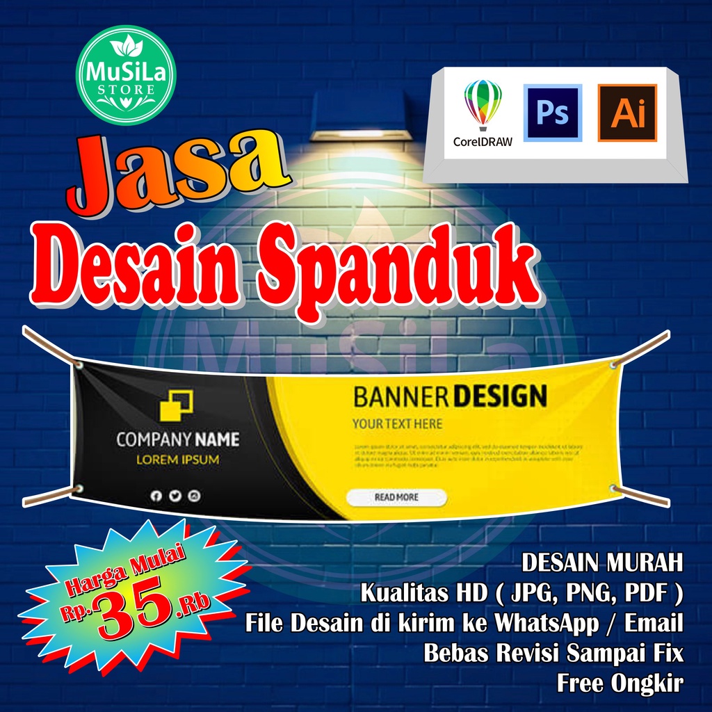 Jual Jasa Cetak Spanduk || Banner || Baliho || Backdrop | Shopee Indonesia