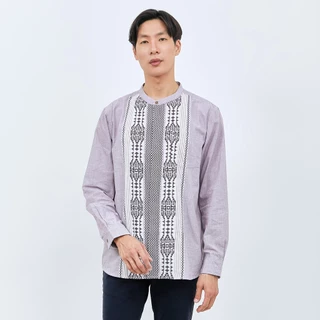 M231 Kemeja Pria Koko Panjang Maroon 2825