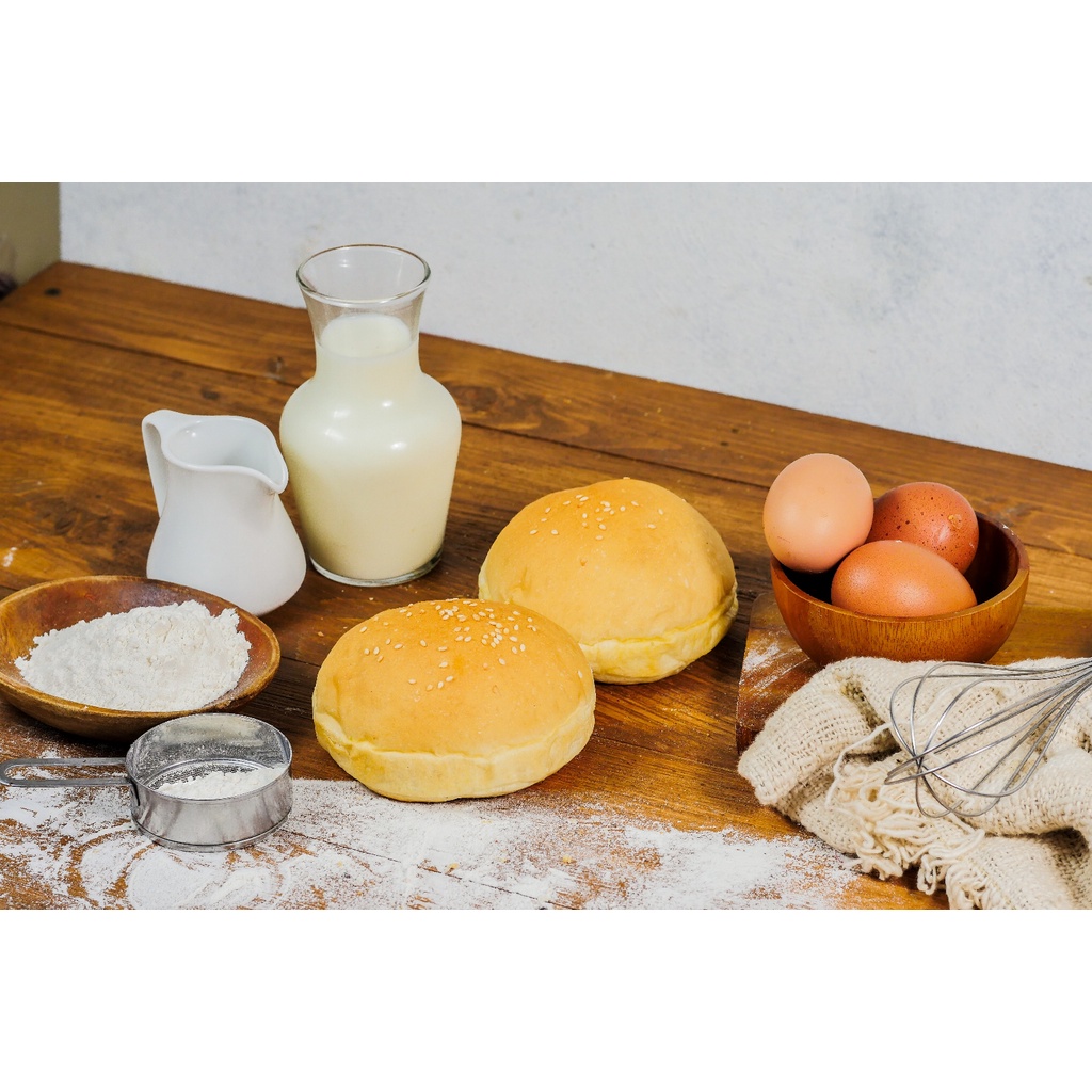 Jual LET'S TOAST Roti Burger | Burger Bun | Burger Wijen | Shopee Indonesia