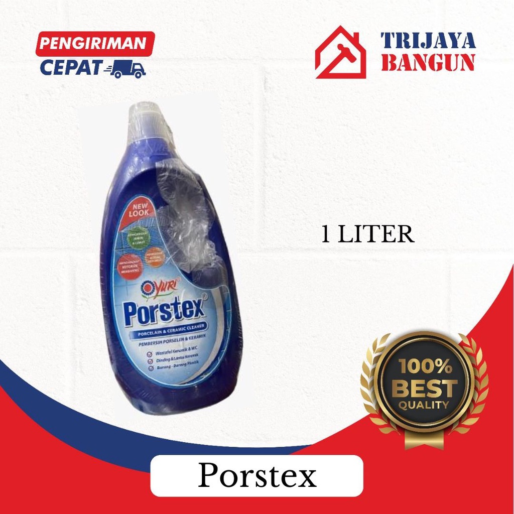 Jual Porstex Yuri Pembersih Lantai Keramik Wastafel 1 Liter Shopee