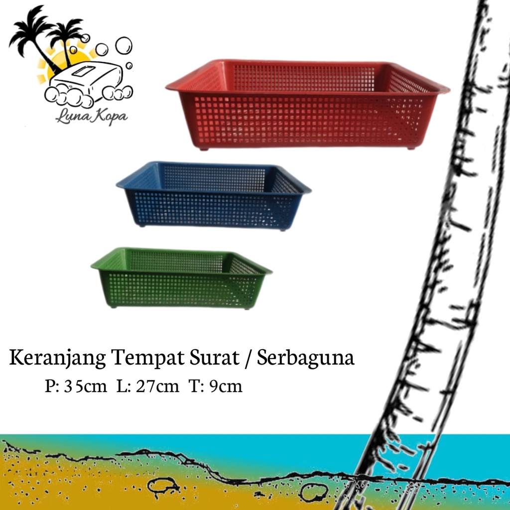 Jual Tempat Surat Ukuran L / Keranjang Pelastik Besar / Keranjang ...