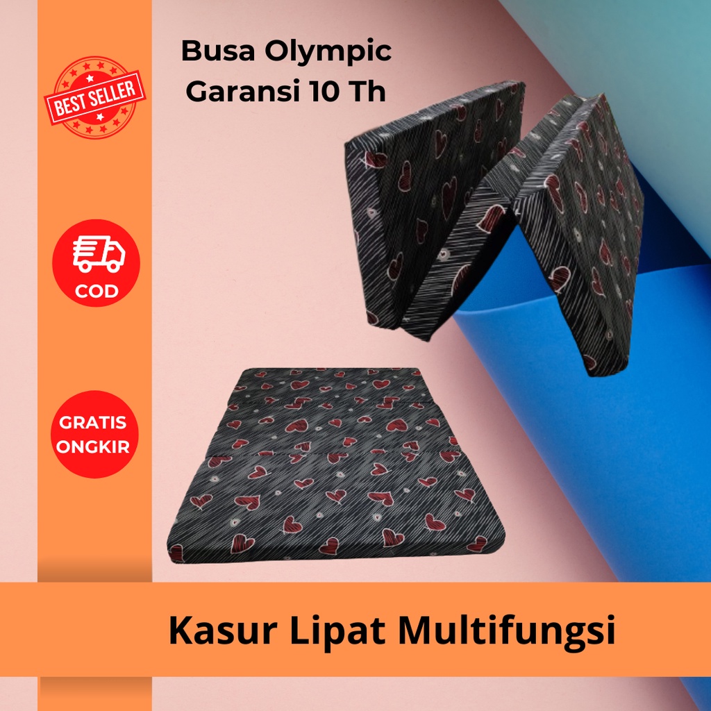 Jual Kasur Busa Lipat 3 Olympic Sofa Bed Minimalis Hemat Multifungsi ...