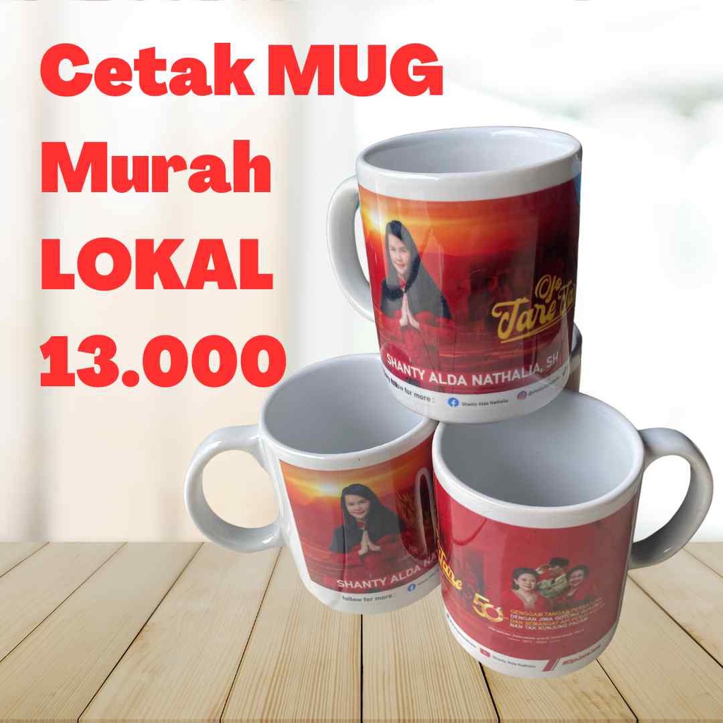 Jual Mug Custom Gelas Print Murah Bisa Satuan Gelas Partai Gelas Custom Mug Custom 0885