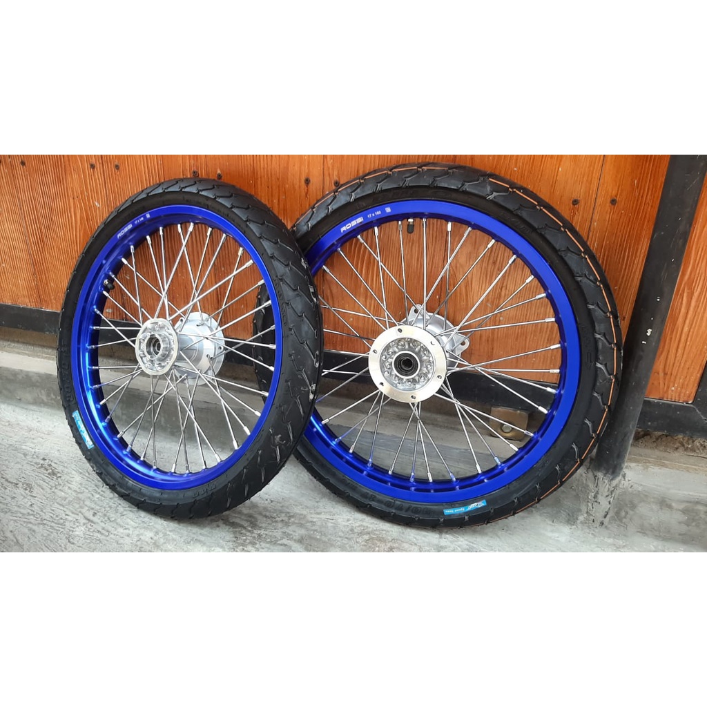 Jual Wheelset Herex KLX 150 Ban Set Cacing PNP KLX Roda Set D-Tracker ...