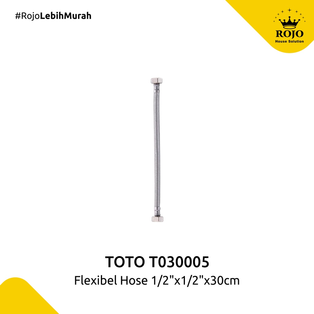 Jual Toto T030005 Heavy Duty Flexible Hose 30cm Shopee Indonesia