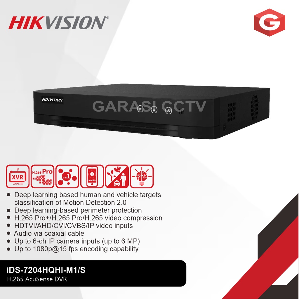 Jual HIKVISION DVR IDS-7204HQHI-M1/E | Shopee Indonesia