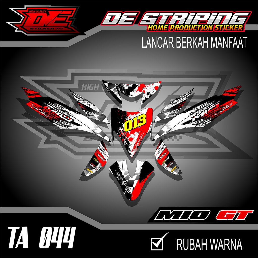 Jual Striping Stiker Motor Mio GT Fullbody Keren Motif Racing Balab ...