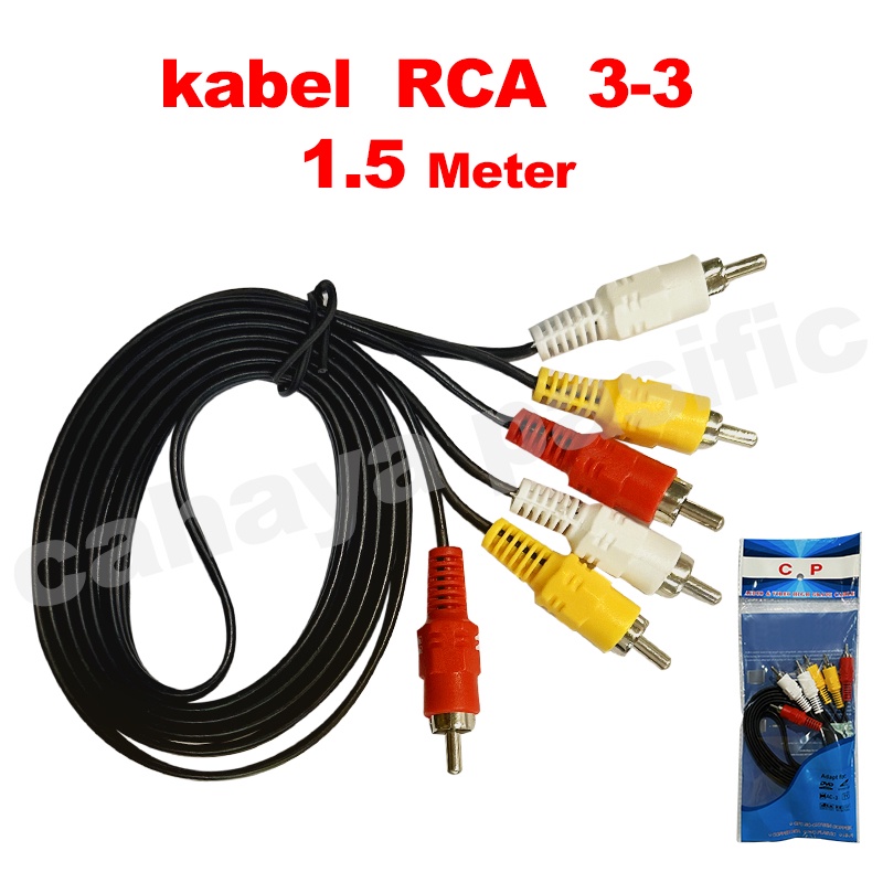 Jual Kabel 3 RCA to 3 RCA 1,5M / Kabel AV High Quality 3 -3 RCA 1,5 ...