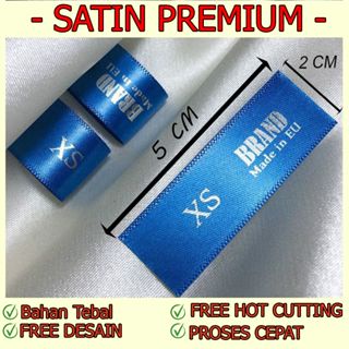 Jual LABEL HIJAB PREMIUM 2 CM/ LABEL KERUDUNG / LABEL SATIN CUSTOM ...