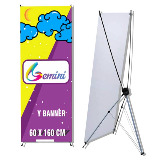 Jual standing x banner/x banner colok/xbanner besi 60 x 160/x banner