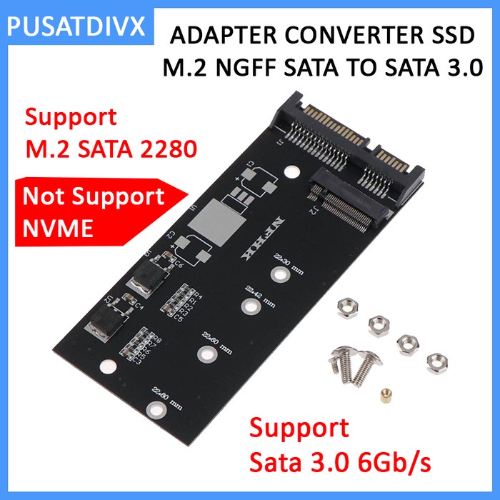 Jual Adapter Converter Ssd M.2 Ngff Sata To Sata 3.0 6Gb/S M2 Laptop ...