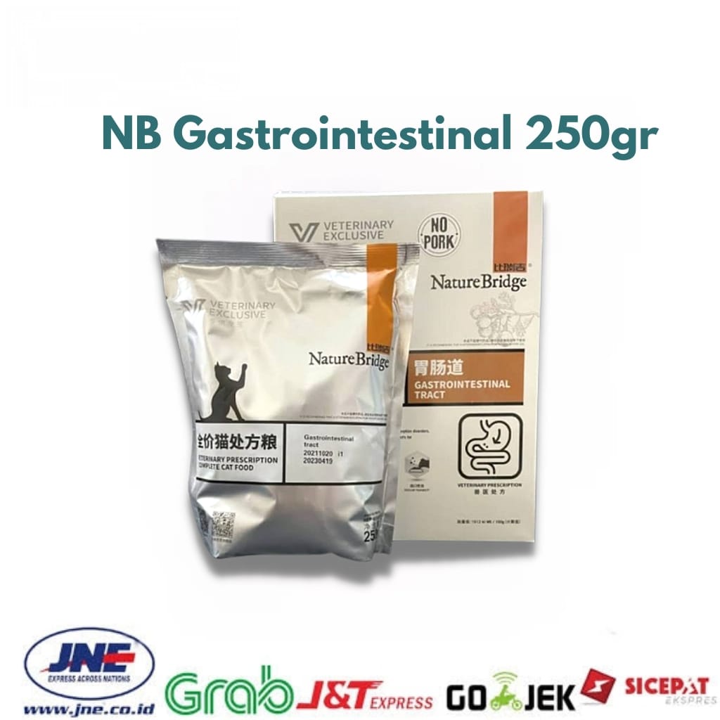 Jual NATURE BRIDGE CAT Gastrointestinal 250gr makanan kering kucing