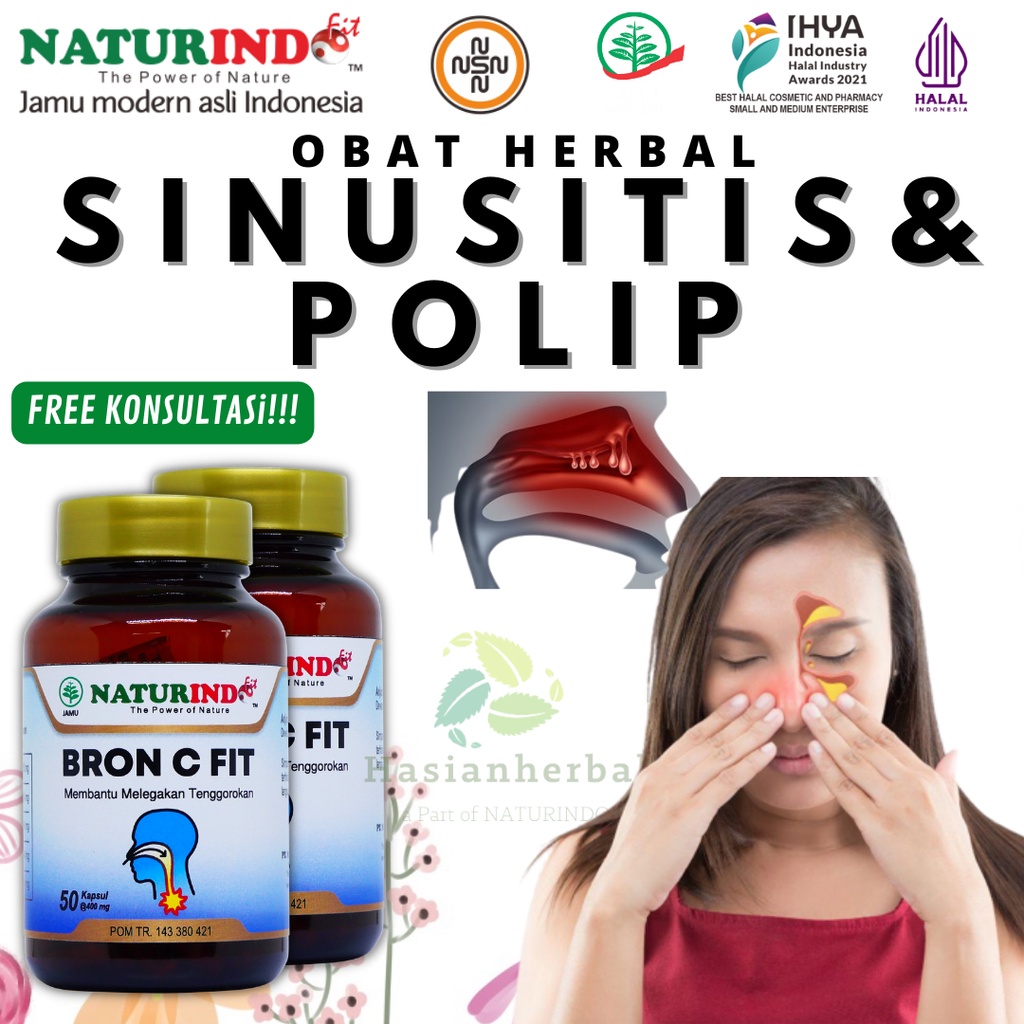 Jual Obat Herbal Sinusitis Hidung Polip Rhinitis Konka Hipertropi ...